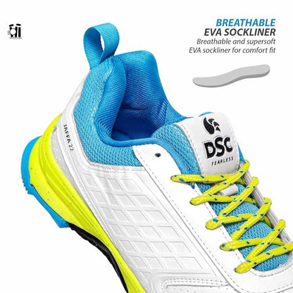 DSC Jaffa 22 Lemon Yellow Cricket Shoes